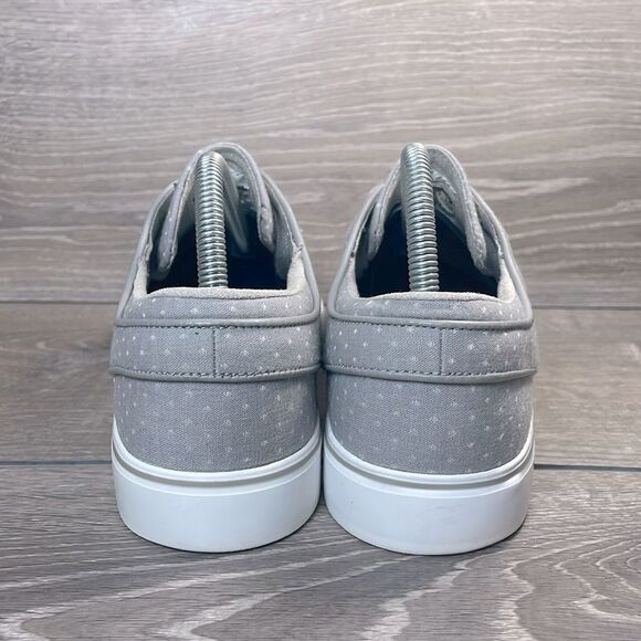 Nike SB Zoom Stefan Janoski Men’s Sz 9 Gray White Canvas PRM Polka Dot Sneakers - Picture 4 of 11